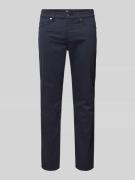 Slim fit stoffen broek met stretch, model 'Delaware'