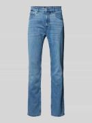 Regular fit jeans met labeldetail, model 'Maine'