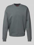 Sweatshirt met labeldetail, model 'Dapocrew'