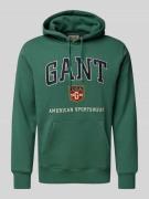 Hoodie met labelprint