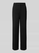 Straight leg stoffen broek met riemlussen