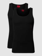 Tanktop met labelprint in een set van 2 stuks