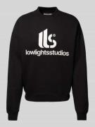 Sweatshirt met labelprint