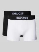 Boxershort met elastische logo in band in een set van 2 stuks