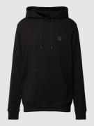 Hoodie met labeldetail, model 'Wetalk'