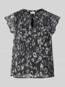 Blouse met all-over print