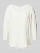 Shirt met 3/4-mouwen en extra brede schouders