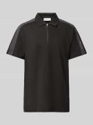 Poloshirt met labeldetail