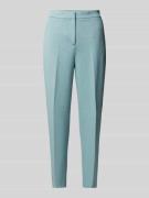 Slim fit stoffen broek met persplooien