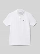 Regular fit poloshirt met labeldetail