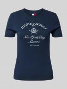 T-shirt met labelprint