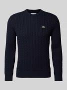 Gebreide pullover met labeldetail