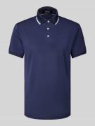 Slim fit poloshirt met labelpatch