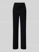 Straight leg broek met tunnelkoord, model 'CANDICE'