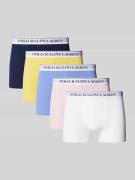 Boxershort met elastische band met label in een set van 5 stuks