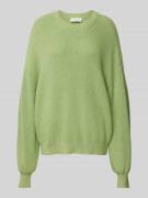 Oversized gebreide pullover met ronde hals, model 'Acentia'