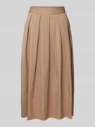 Midirok met stolpplooien, model 'KYLIE'