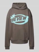 Hoodie met labelprint