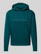 Hoodie met labelprint