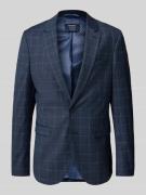 Slim fit geruit colbert met twee knopen