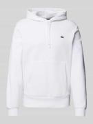 Regular fit hoodie met katoen