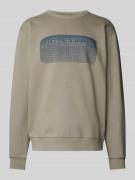 Sweatshirt met labelprint