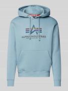 Hoodie met labelprint