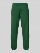 Sweatpants met labeldetails, model 'SCRIPT'
