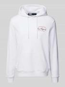 Hoodie met labelprint