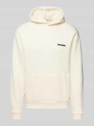 Hoodie met labelprint