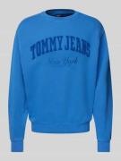 Sweatshirt met labeldetails