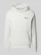 Hoodie met labelprint, model 'SAM'