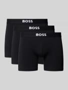 Boxershort met elastische band met logo in een set van 3 stuks, model ...