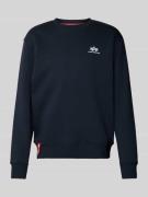 Sweatshirt met labelprint