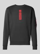 Sweatshirt met labelprint