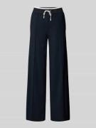 Wide leg pantalon met tunnelkoord