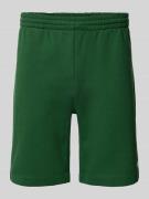 Regular fit sweatshorts met elastische band