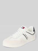 Leren sneakers met labeldetails, model 'THE GREENWICH'