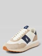 Sneakers van leermix, model 'TRAIN'