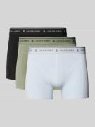 Boxershort met elastische band met label in een set van 3 stuks, model...