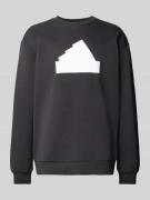 Sweatshirt met labelprint