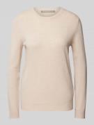 Gebreide pullover met ribboorden