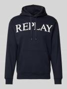 Hoodie met labelprint