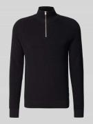 Gebreide pullover met opstaande kraag, model 'HARRY'