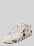 Leren sneakers met motiefprint, model 'DISTRESSED'