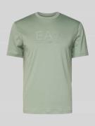 T-shirt met labelprint, model 'TRAIN'