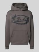 Hoodie met labelprint