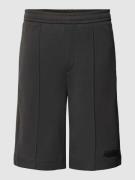 Sweatshorts met elastische band, model 'Hurley'