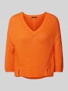 Gebreide pullover met V-hals