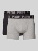 Boxershort met labeldetail in een set van 2 stuks